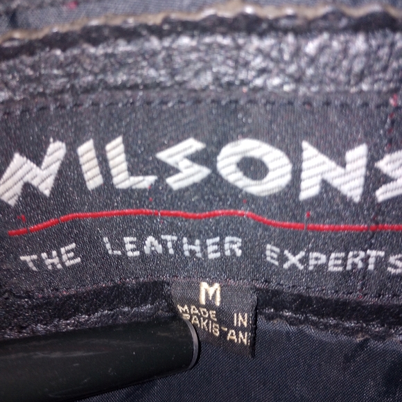 Vintage Wilson's Leather Motorcycle Jacket Size Medium - Picture 7 of 10